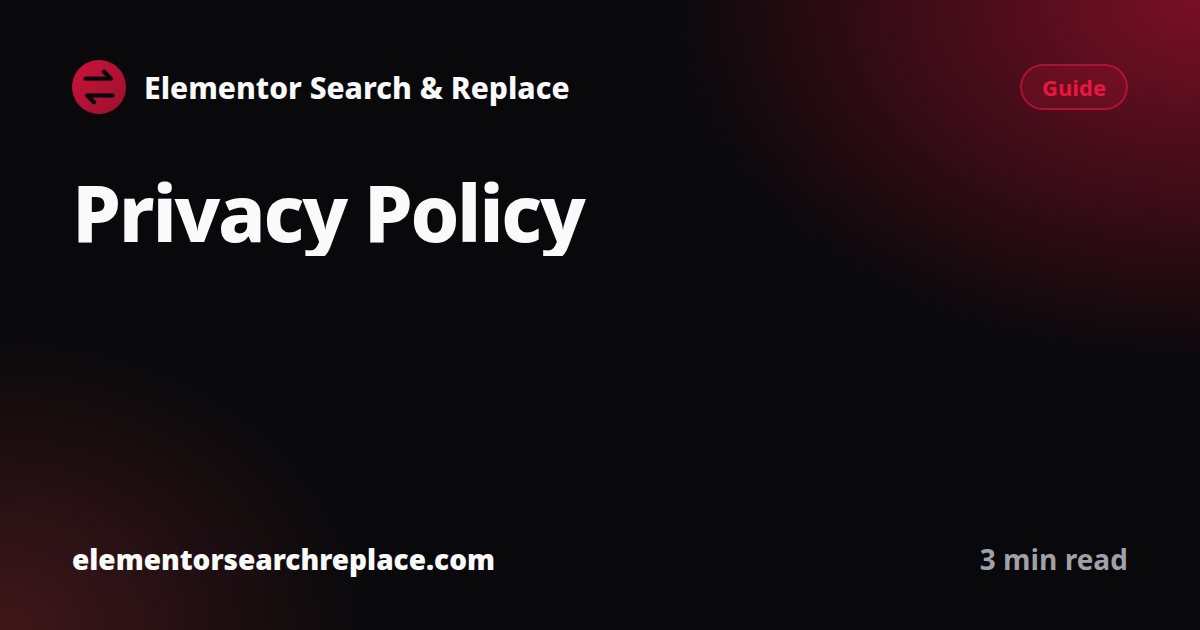 Privacy Policy